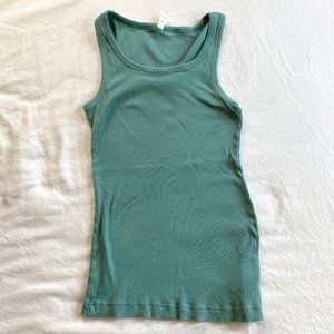 Jockey Teal Stretch Tank Top Women's M